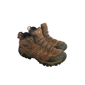Merrell Men’s Moab 2 Mid Waterproof Hiking Boots J06051 Earth Brown Size 9